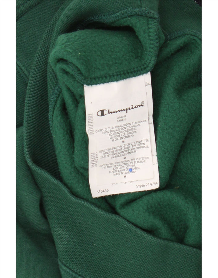 Felpa grafica da uomo Champion, maglione, cotone verde medio