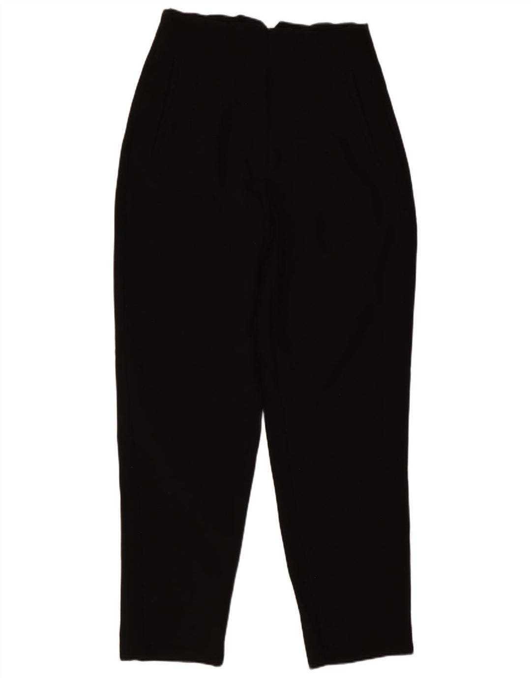 Pantaloni da completo a vita alta da donna Zara piccoli W26 L26 poliestere nero