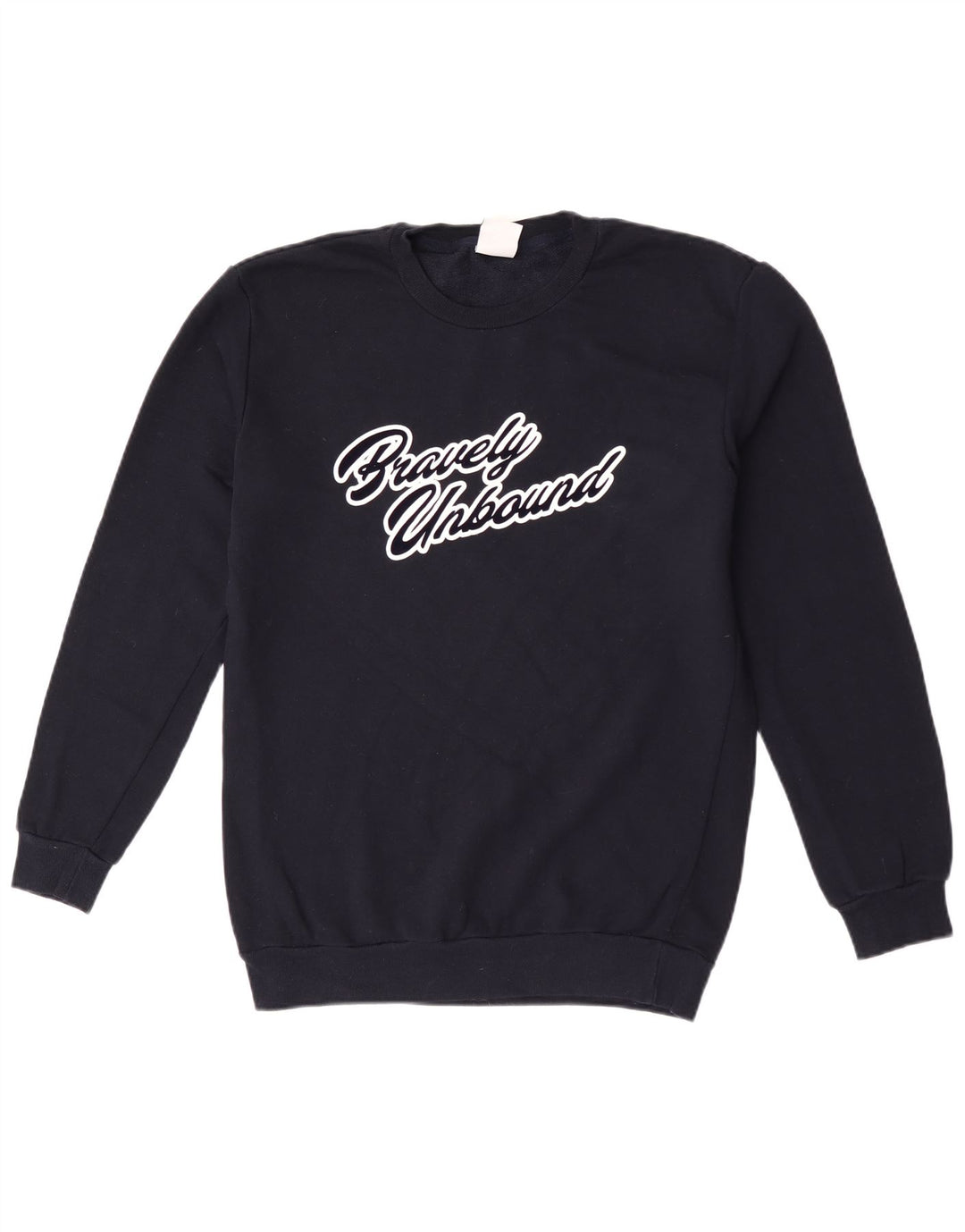 Felpa grafica da uomo Zara in cotone medio blu navy