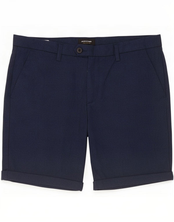 Pantaloncini chino da uomo Jack & Jones grandi W34 poliestere blu navy