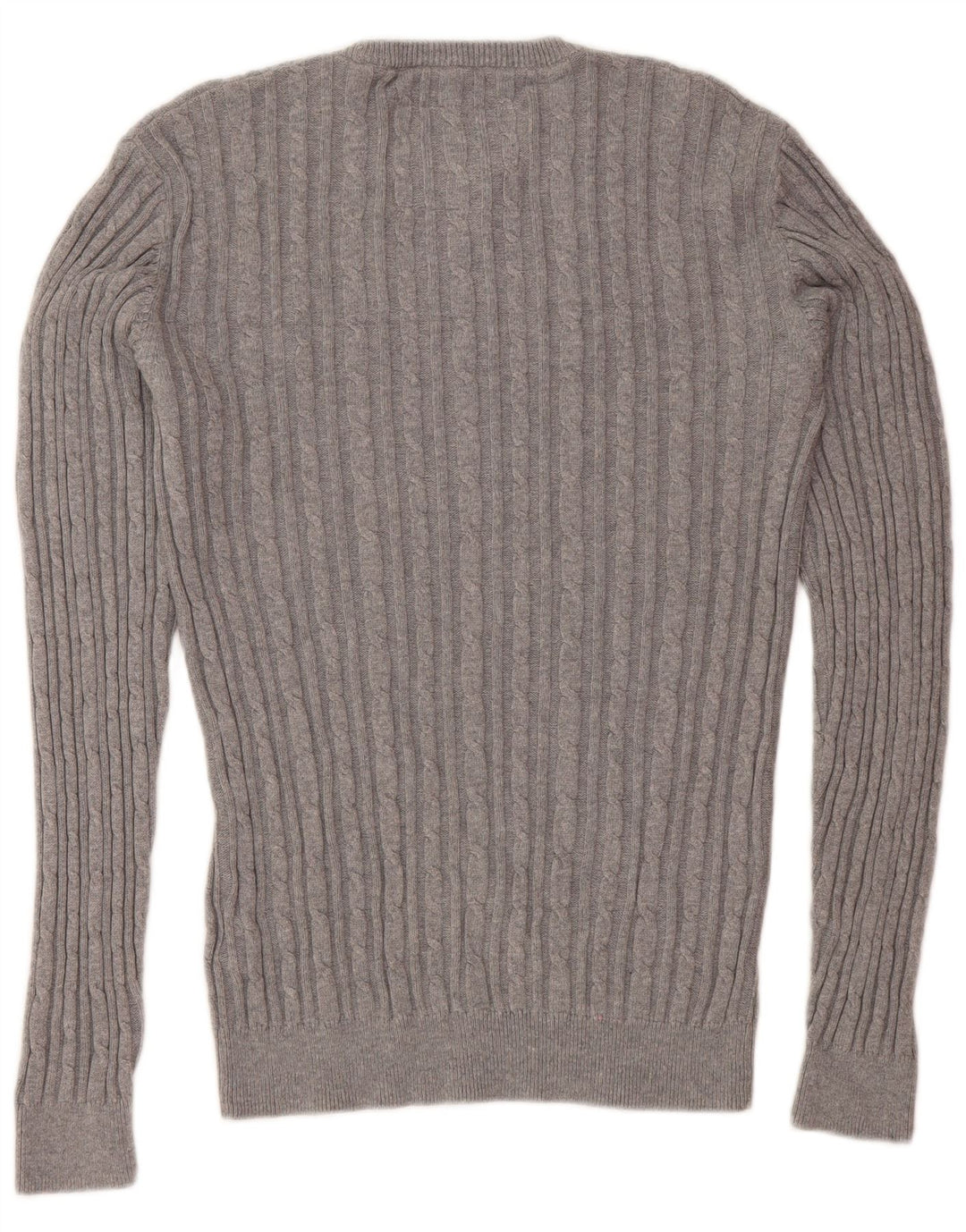 JACK WILLS Maglione girocollo da uomo piccolo in cotone grigio