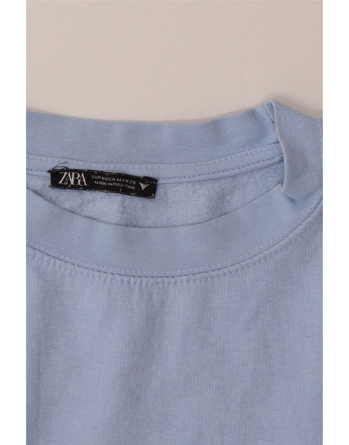 Felpa da donna Zara UK 14 Blu medio
