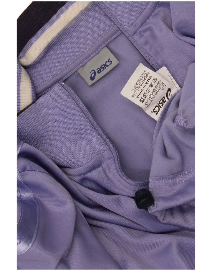 Giacca da ginnastica grafica da donna Asics UK 12 poliestere viola medio