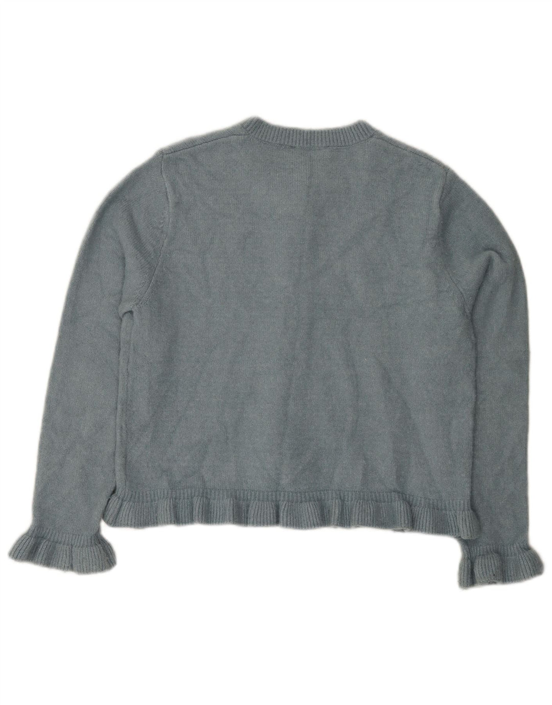 Maglione cardigan da donna Zara UK 14 Poliestere blu medio