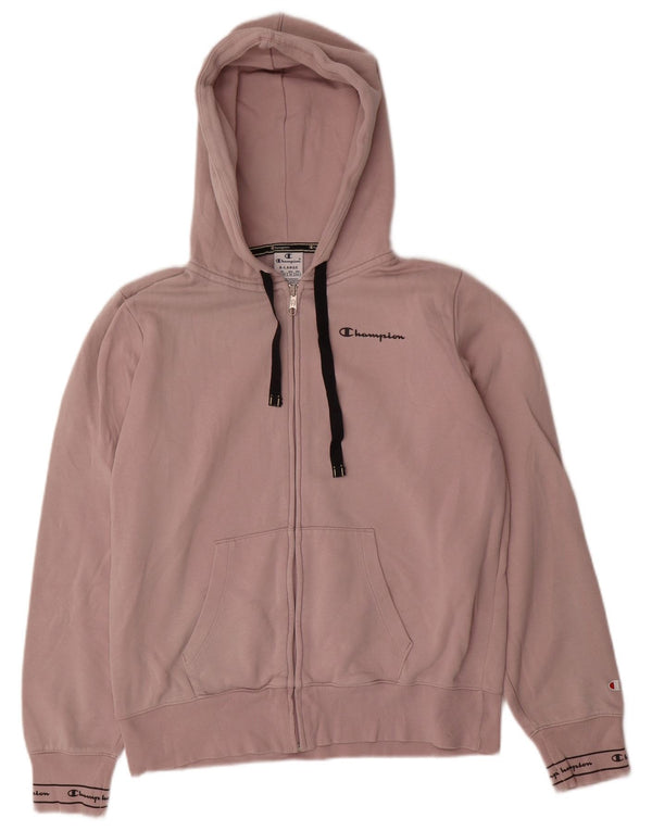 Felpa con cappuccio e zip da donna Champion UK 18 XL cotone viola