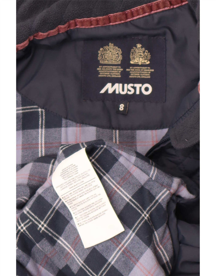 Giacca trapuntata da donna Musto UK 8 Small Poliestere blu navy
