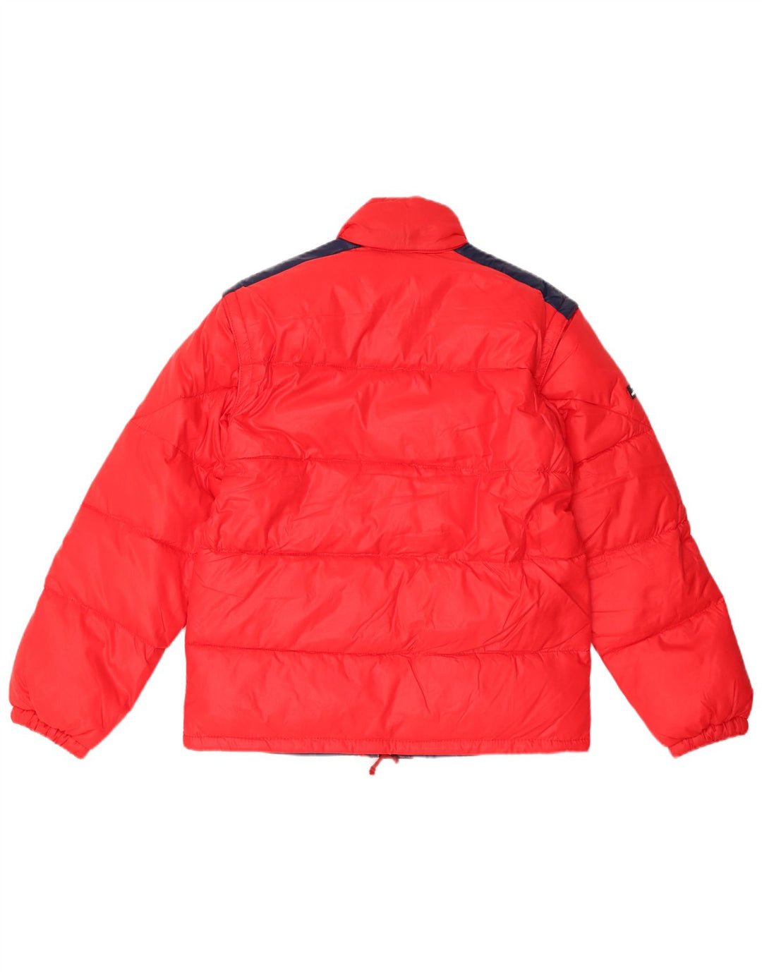 Giacca imbottita vintage da uomo IT 44 XS rossa Colourblock in poliammide