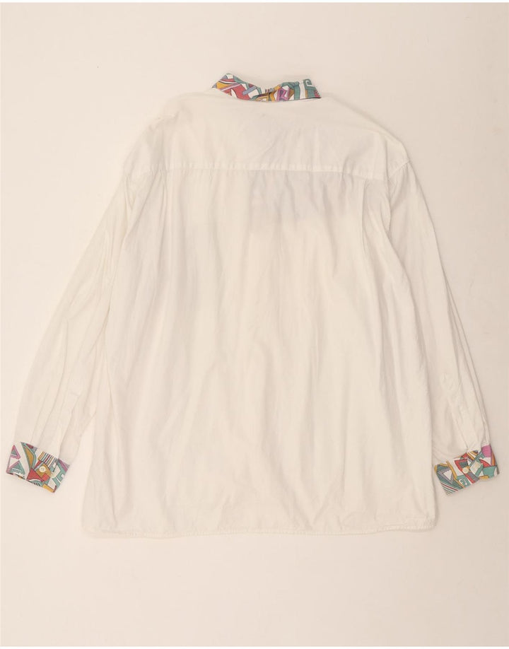 Camicia da uomo Rudnick 2XL Cotone geometrico bianco