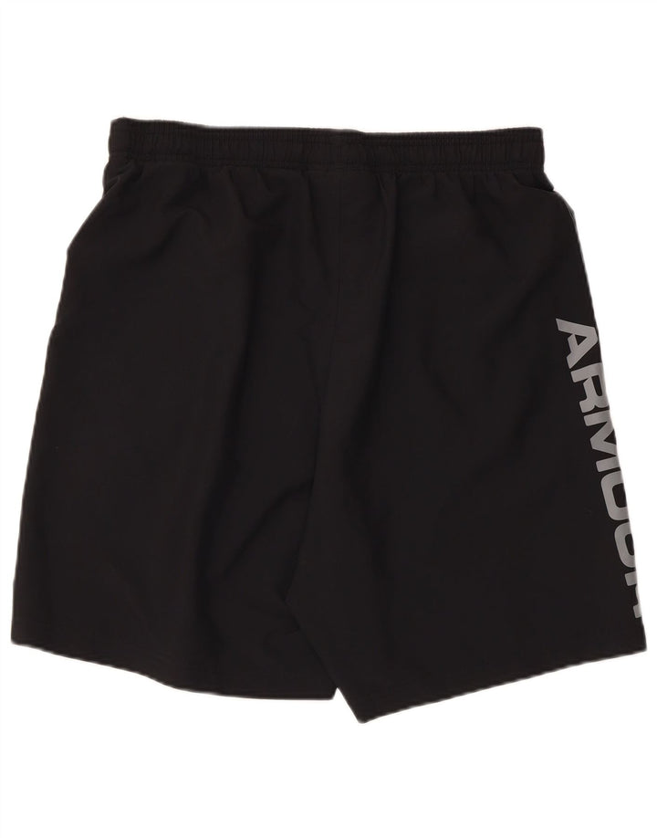 Pantaloncini sportivi grafici da uomo UNDER ARMOUR Heat Gear grandi in poliestere nero