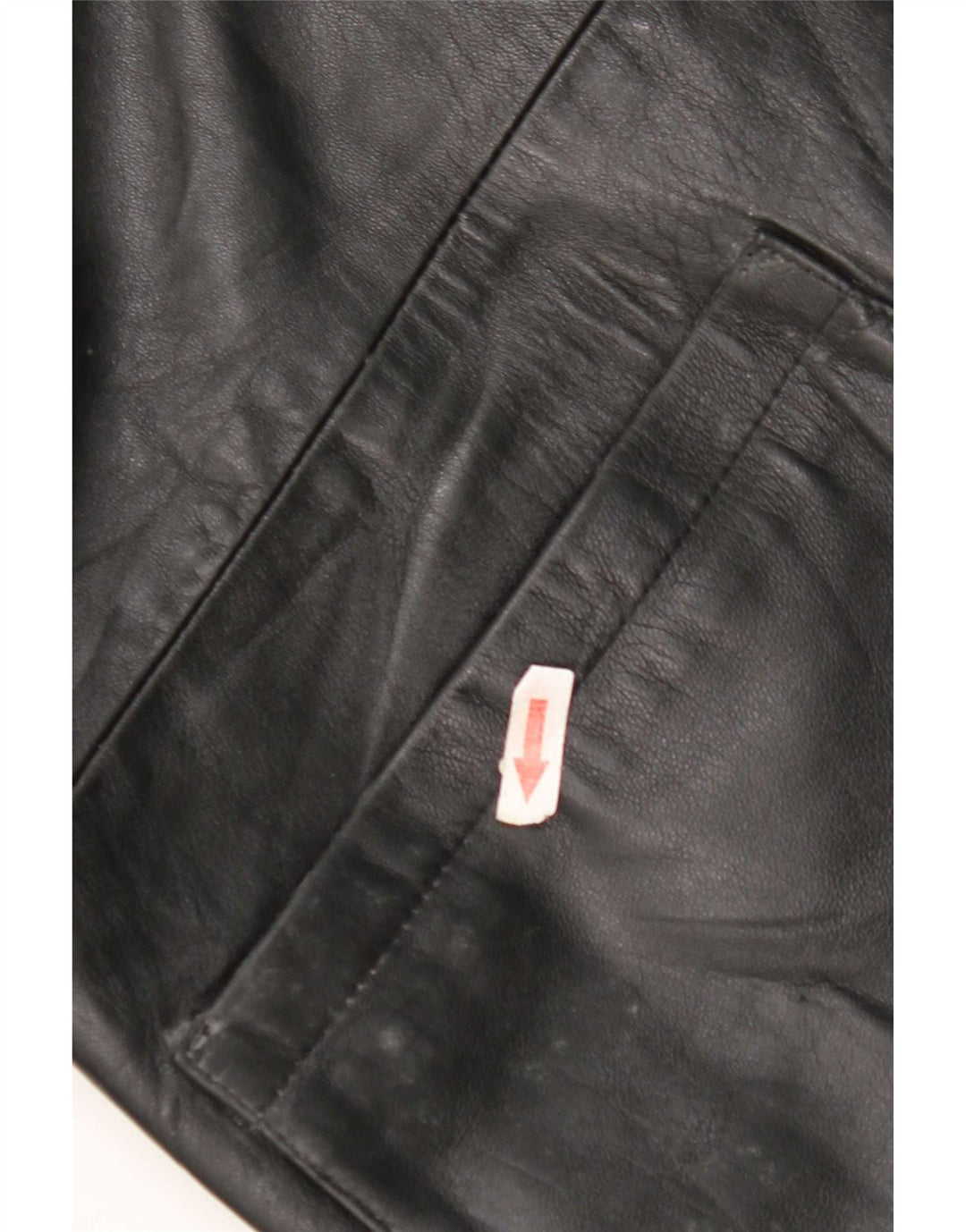 Giacca in pelle vintage da uomo IT 52 XL Nera