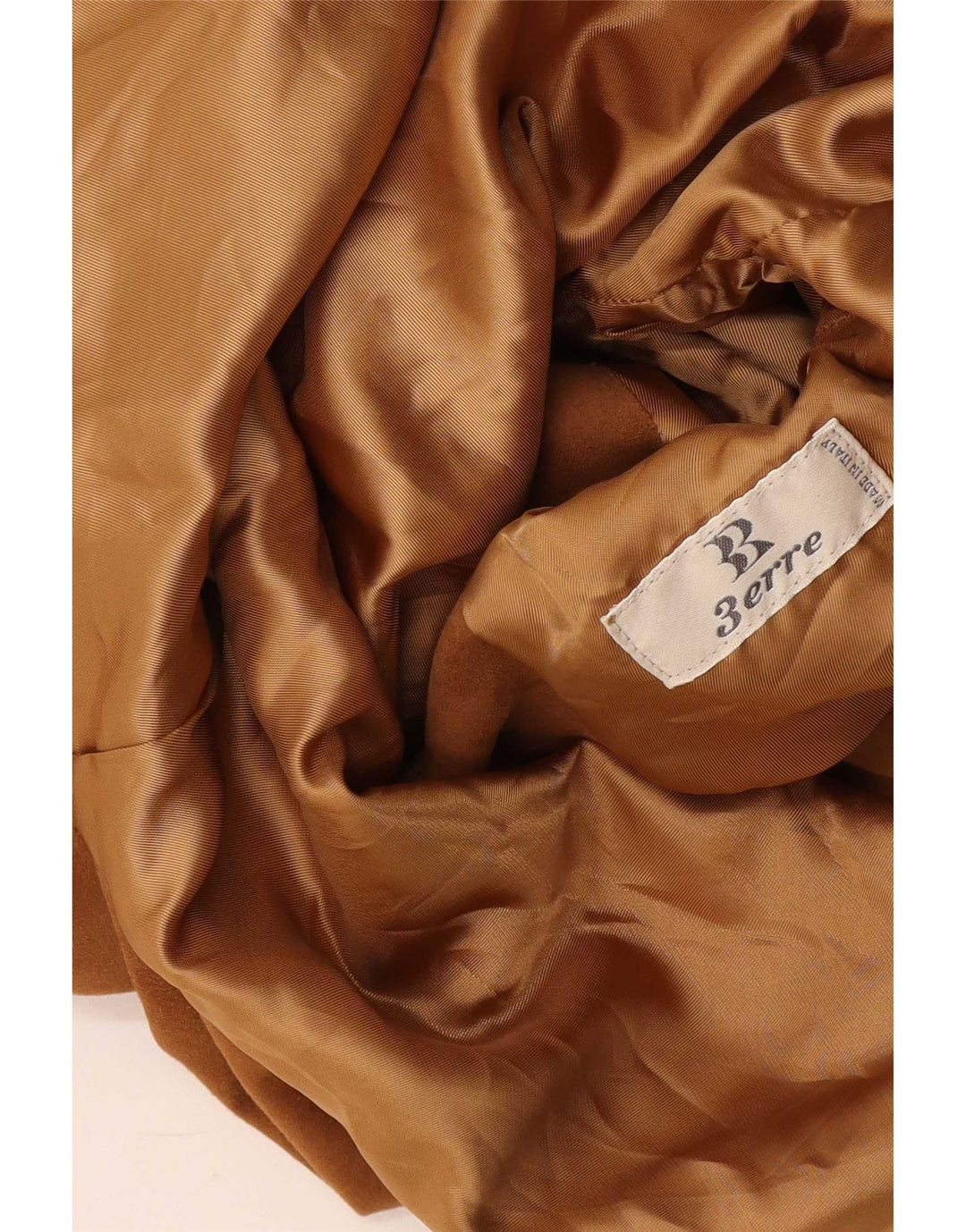 Giacca vintage in pelle scamosciata da donna UK 16 grande beige