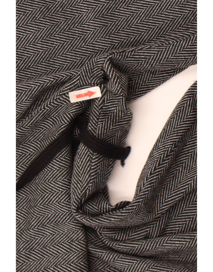 Pantaloni corti Zara Trafaluc da donna grandi W30 L23 grigi a spina di pesce