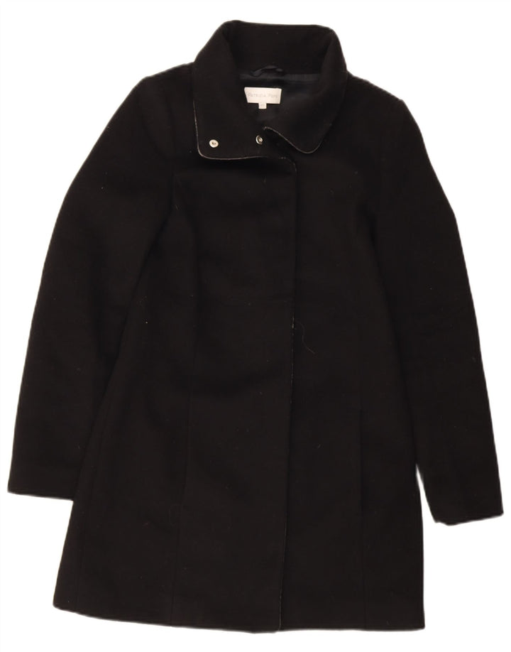 Cappotto Donna Patrizia Pepe IT 40 Small Nero Lana