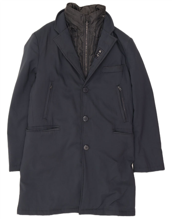 Cappotto da uomo Fay UK 38 medio blu navy