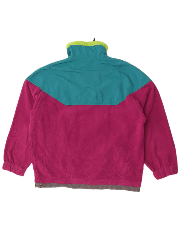 Maglione in pile da uomo dalla vestibilità ampia Great Escapes, blocco colore marrone medio