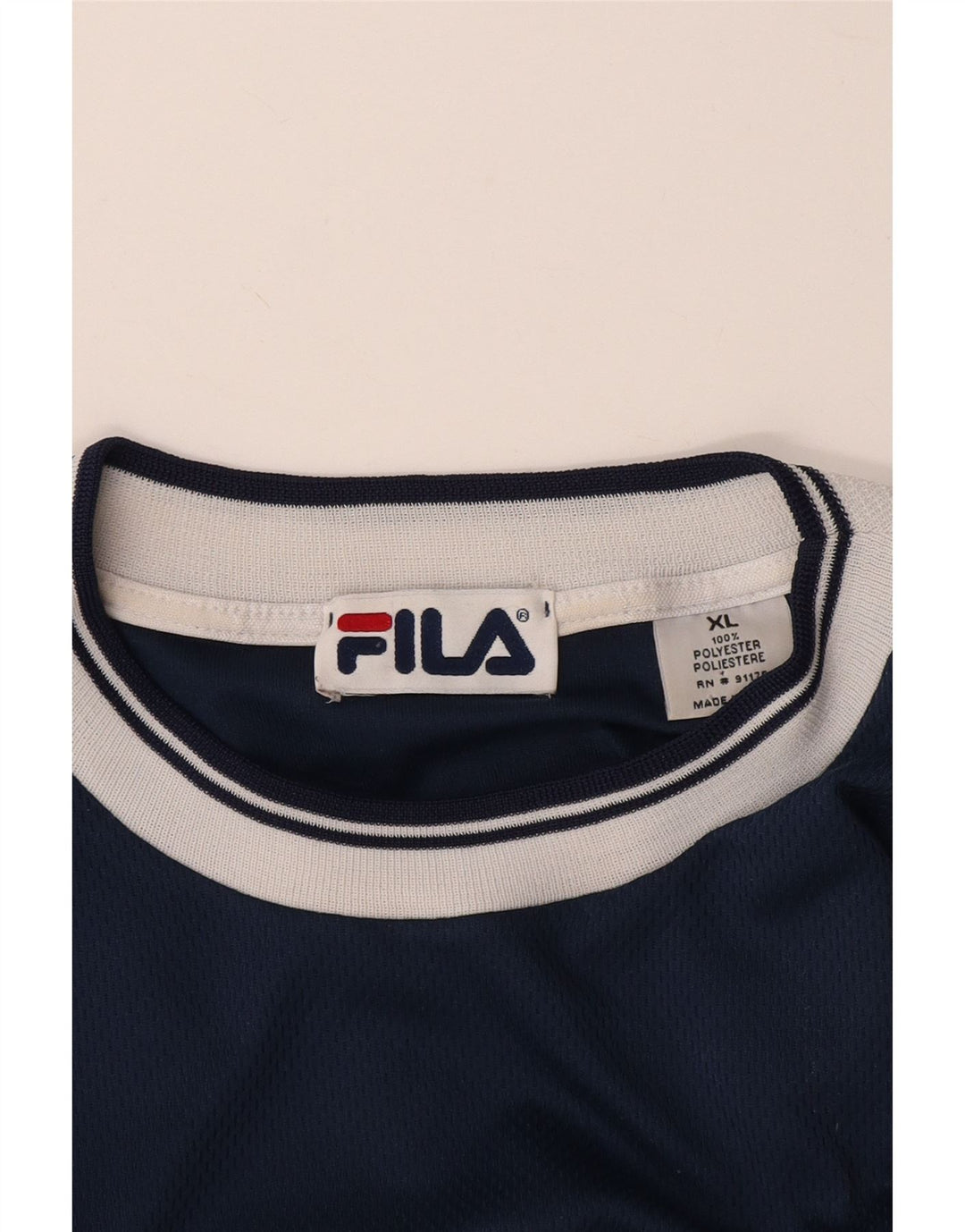 T-shirt da uomo FILA Top XL blu navy in poliestere