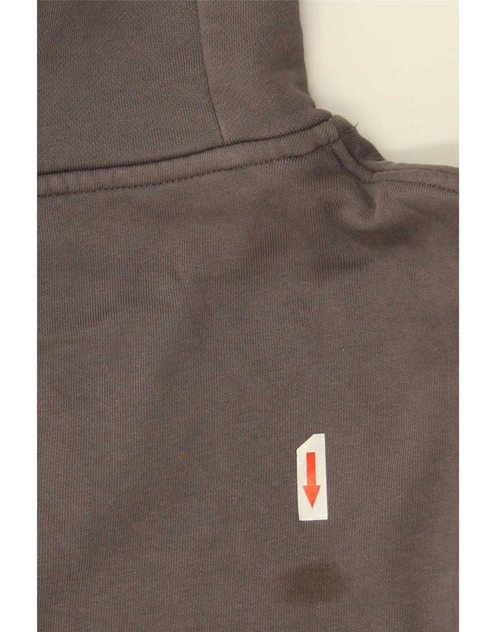 Maglione con cappuccio da uomo Zara in cotone grigio medio
