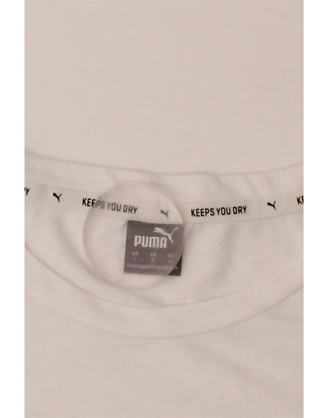 PUMA Womens Graphic T-Shirt Top UK 16 Large White Polyester