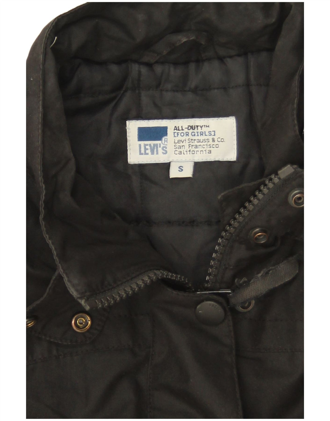 Giacca a vento oversize da donna Levi's UK 10 Small Poliestere nero