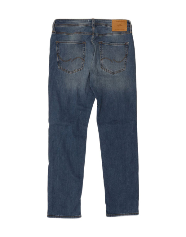 JACK & JONES Jeans dritti da uomo W31 L32 in cotone blu