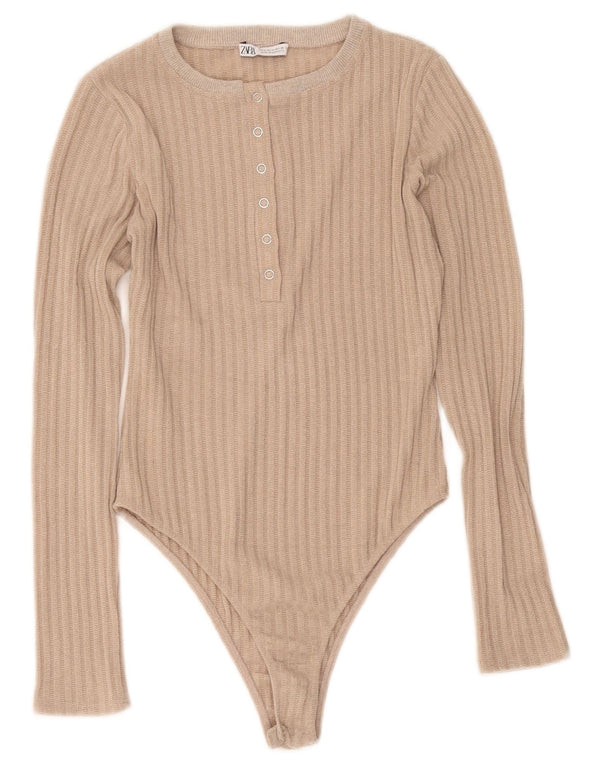 Body Zara da donna UK 10 piccolo beige