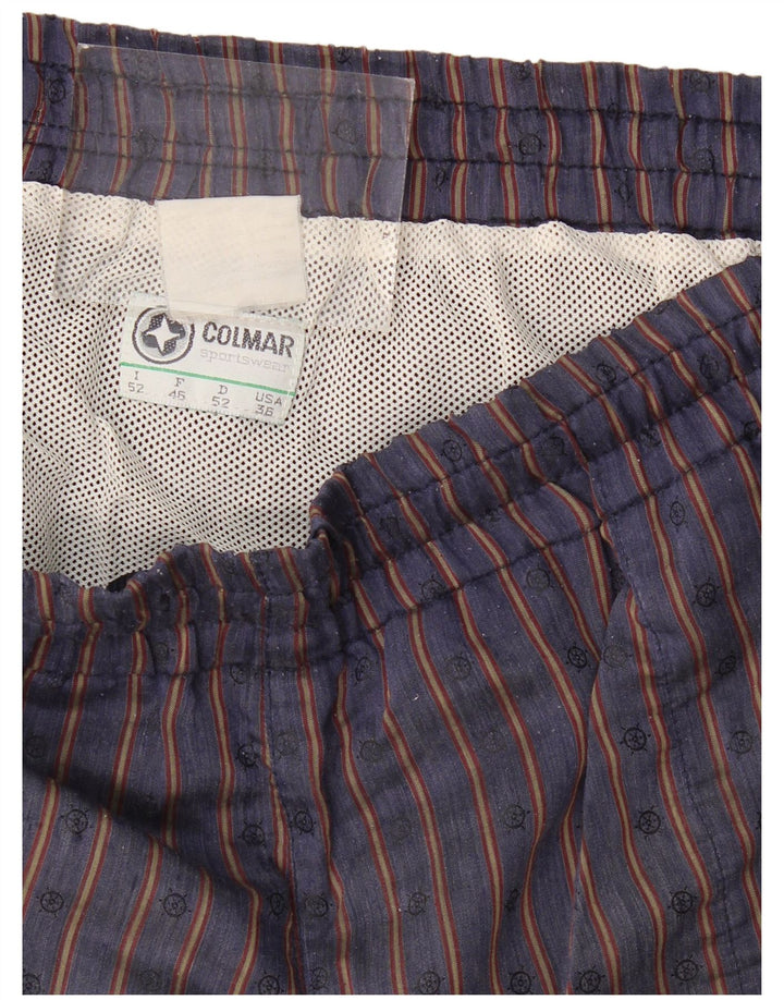 Pantaloncini da bagno da uomo COLMAR IT 52 Large Blu Navy a righe
