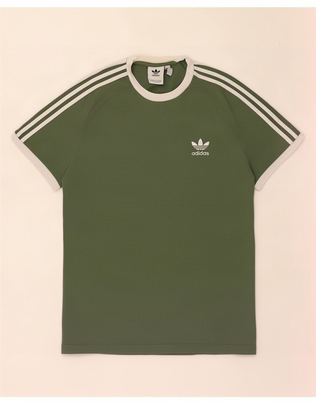 Maglietta Adidas da uomo Top Large in cotone verde