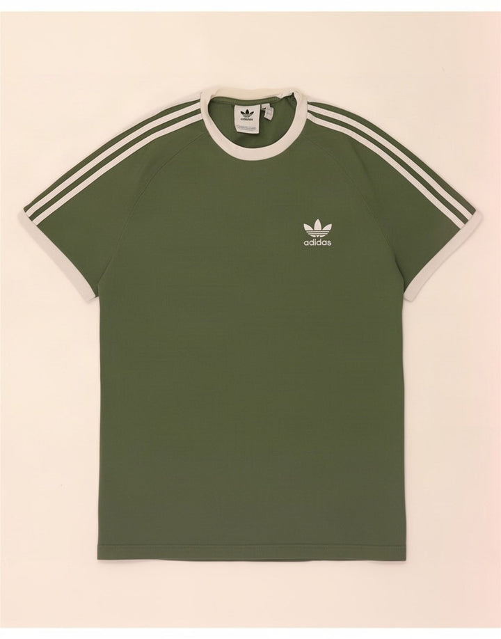Maglietta Adidas da uomo Top Large in cotone verde