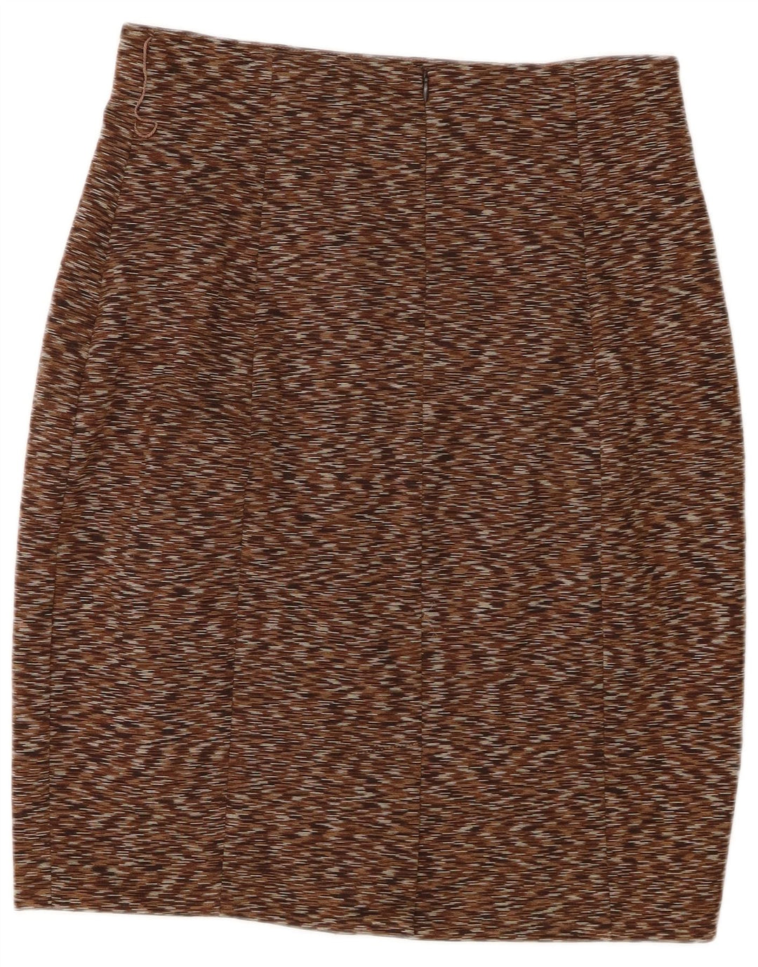 CALVIN KLEIN Gonna a tubino da donna grande W32 poliestere screziato marrone