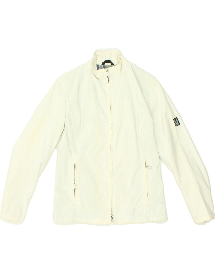 BELSTAFF Womens Bomber Jacket IT 40 Small Off White Nylon Vintage Belstaff and Second-Hand Belstaff from Messina Hembry 