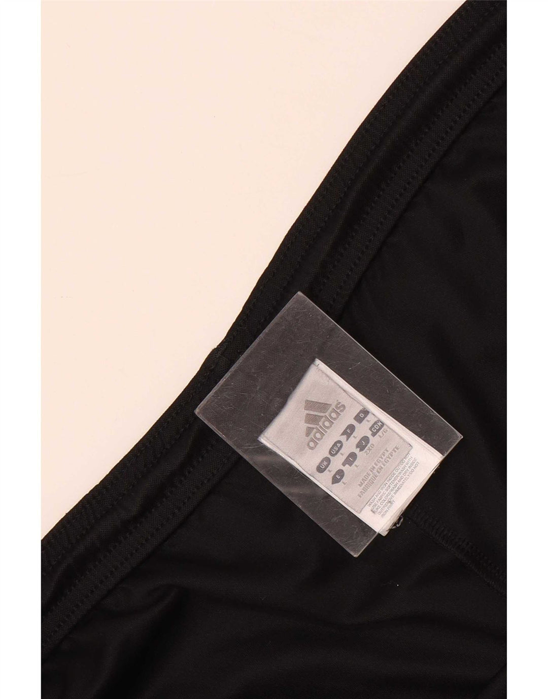 Pantaloncini sportivi da uomo Adidas grandi in poliestere nero