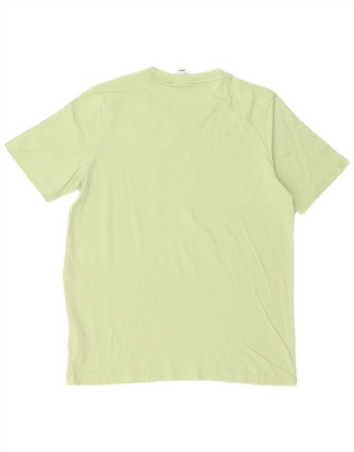 T-shirt grafica da uomo Adidas Top in cotone verde medio