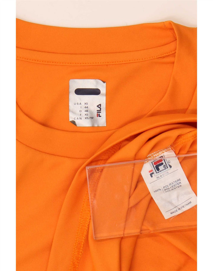 Maglietta Fila Uomo Top IT 44 XS Arancione Poliestere
