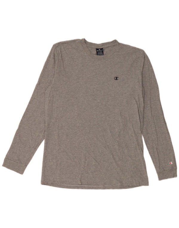 Maglia da uomo Champion a maniche lunghe XL in cotone grigio