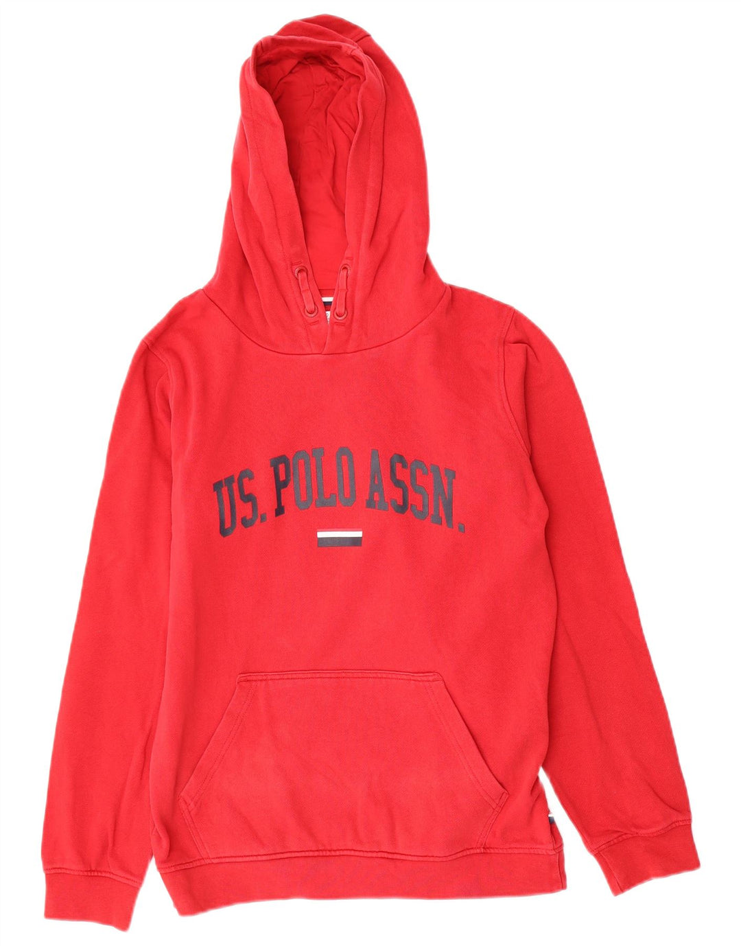POLO ASSN. Maglione con cappuccio grafico da bambino 12-13 anni in cotone rosso