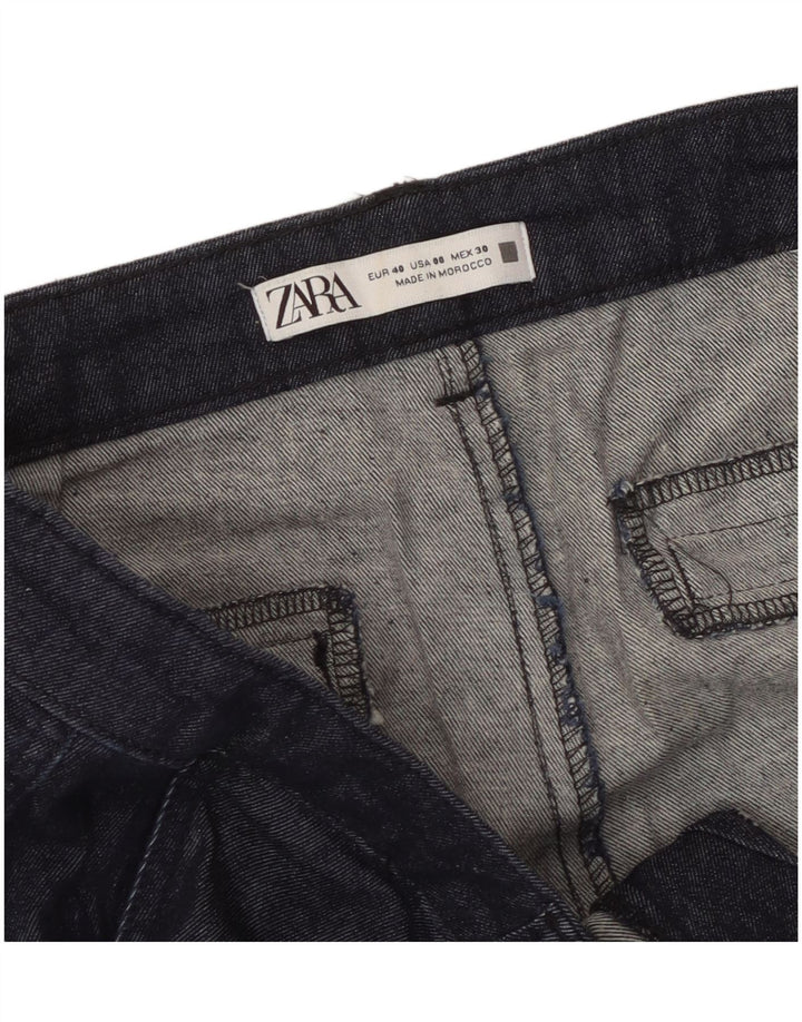 Pantaloni corti da donna Zara EU 40 medi W30 L25 Blu navy