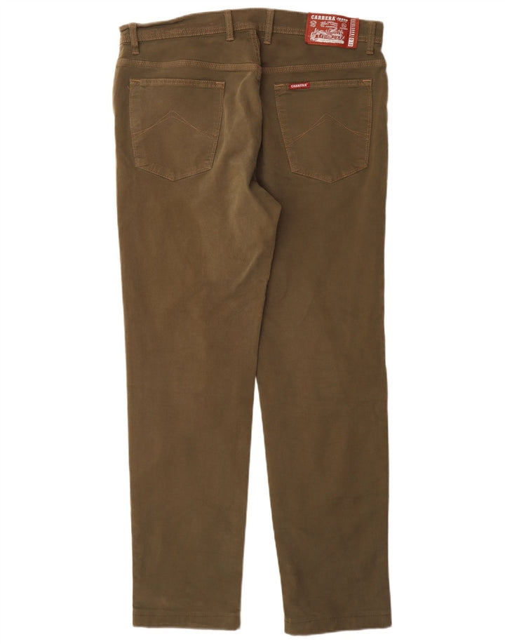CARRERA Pantaloni casual slim da uomo 700 W33 L31 cotone kaki