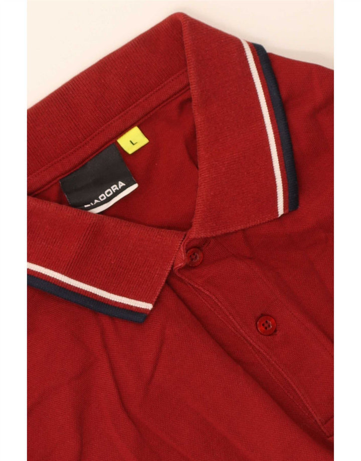 Polo Diadora Uomo Large Bordeaux
