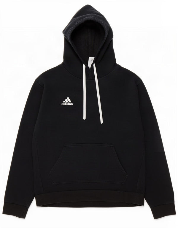 Felpa con cappuccio da uomo Adidas Medium in cotone nero
