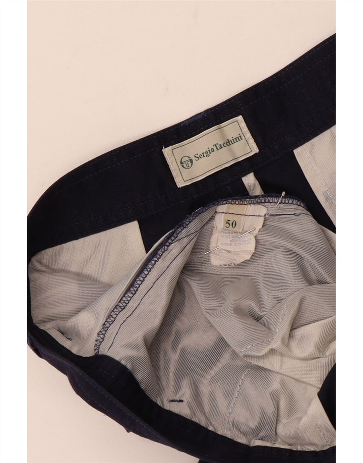 Pantaloncini chino con pegging da uomo Sergio Tacchini IT 50 Large W32 Blu Navy