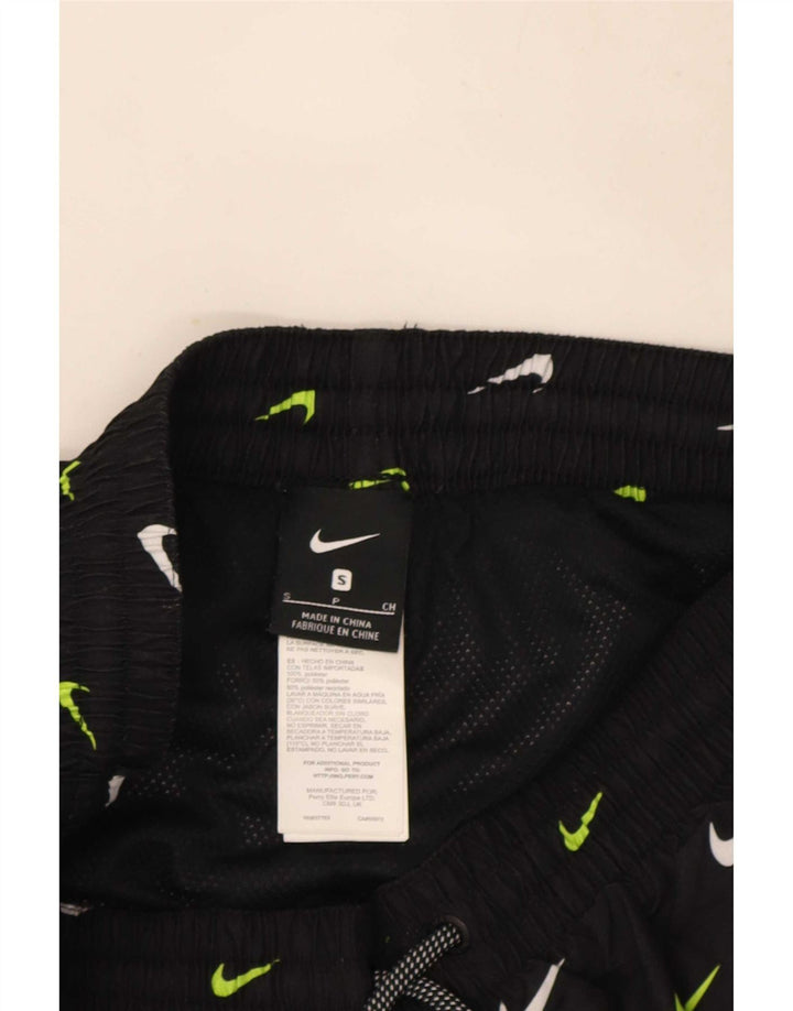 Pantaloncini sportivi grafici Nike da uomo piccoli in poliestere nero