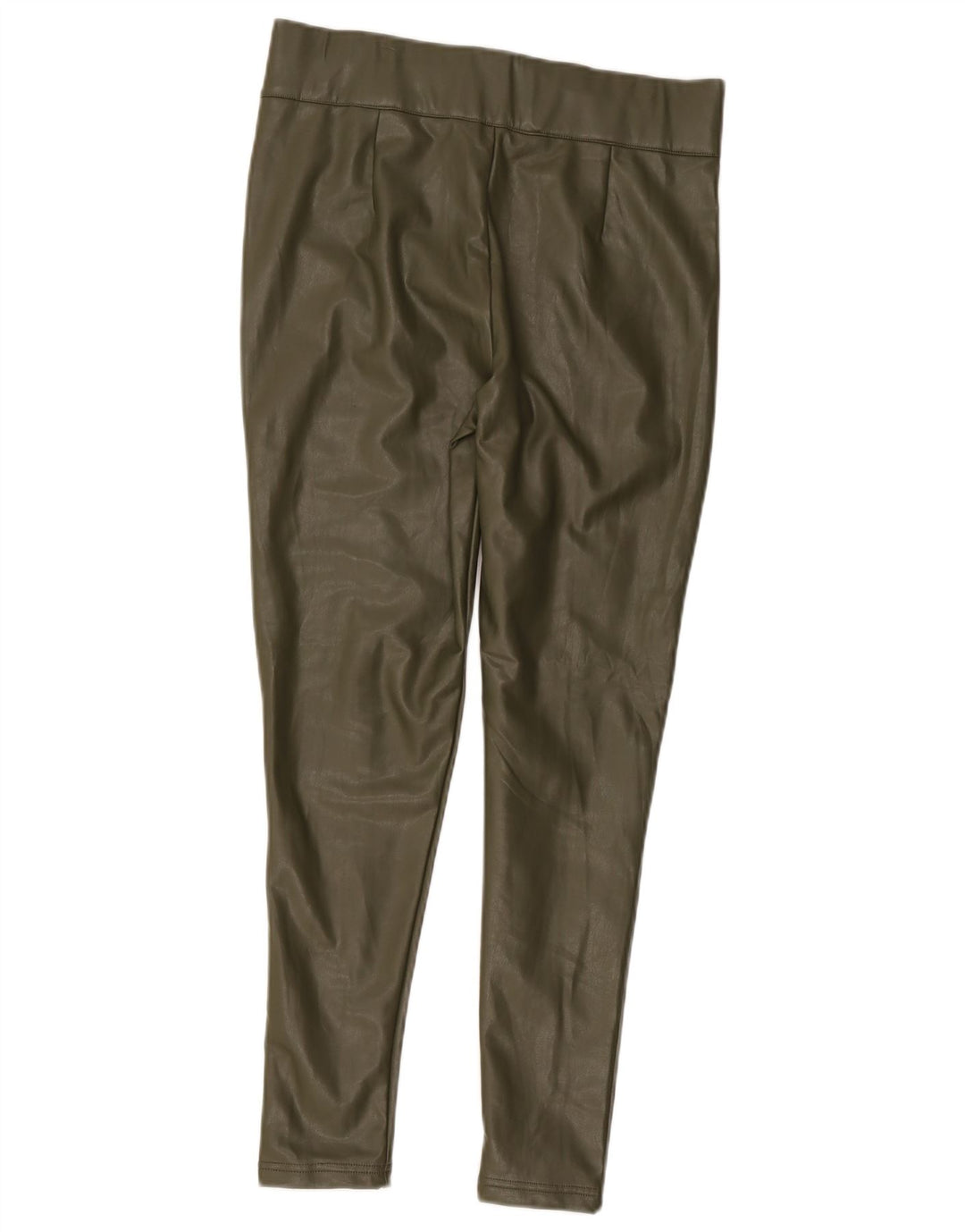 Leggings in ecopelle Marks & Spencer da donna UK 12 Poliestere kaki medio