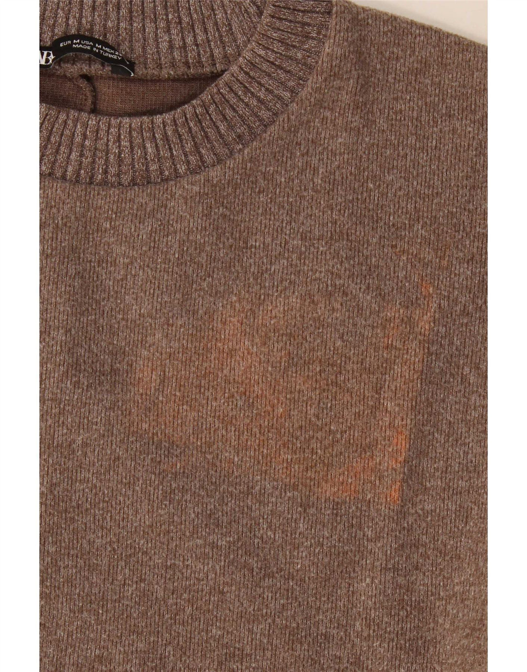 Top in camicetta da donna Zara UK 14 Poliestere marrone medio