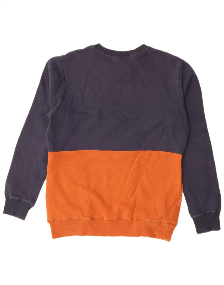 Felpa da uomo Volcom Maglione medio blu navy in cotone color block