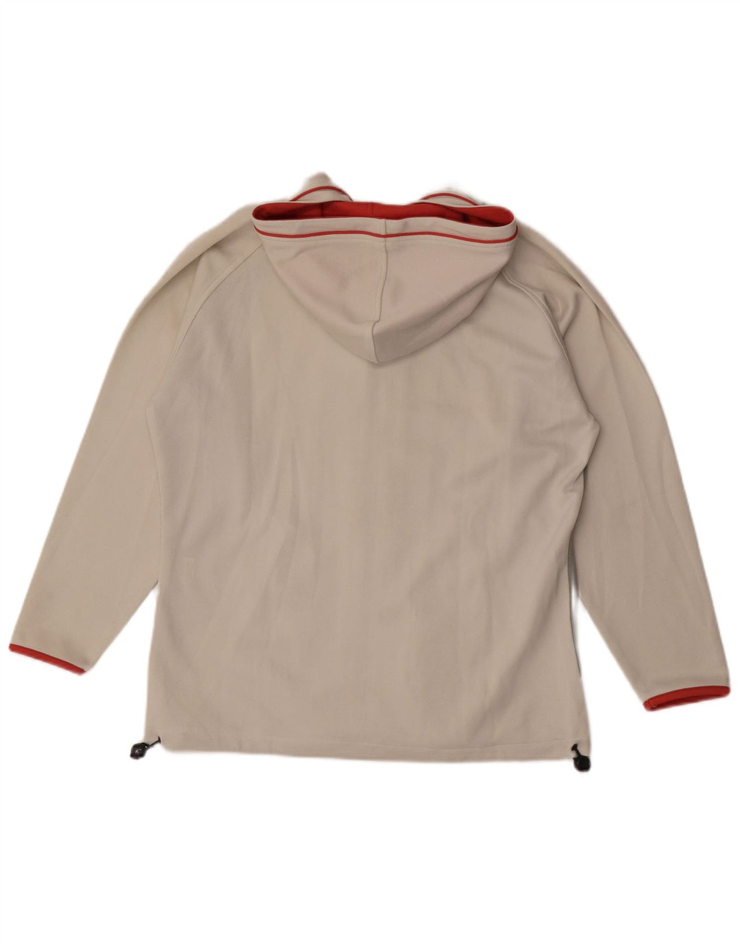Giacca da uomo con cappuccio della tuta Asics, colore medio, bianco sporco