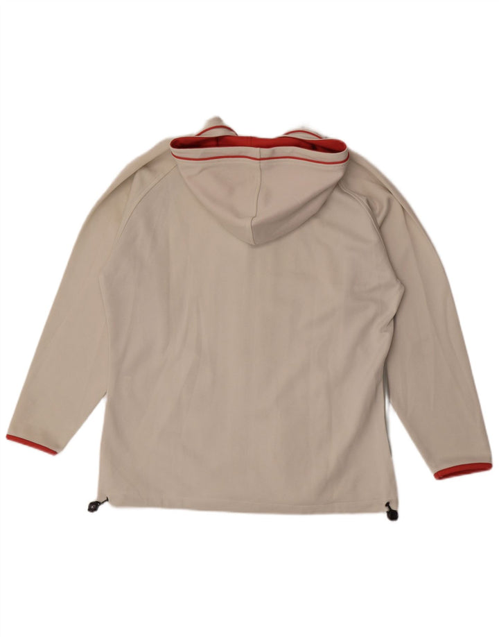 Giacca da uomo con cappuccio della tuta Asics, colore medio, bianco sporco