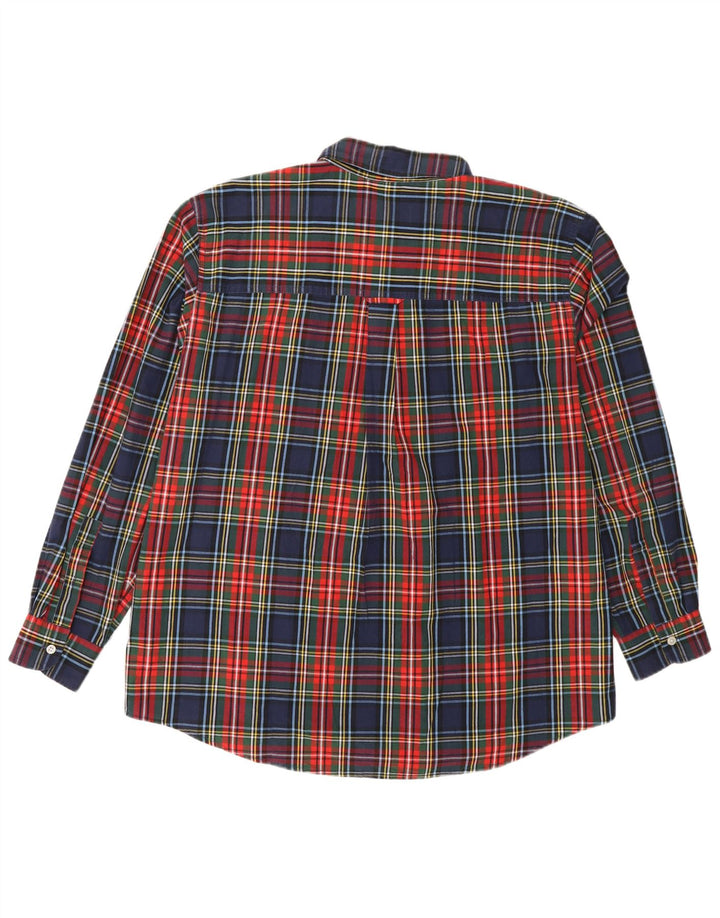 Chaps Camicia da uomo Easy Care XL in cotone a quadri multicolore