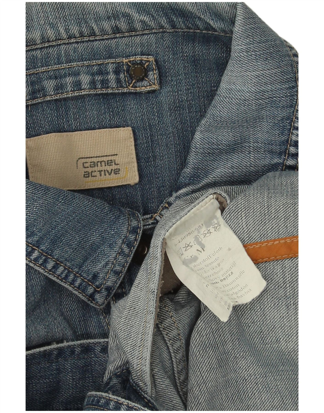 Giacca di jeans da uomo Camel Active UK 38 Cotone blu medio