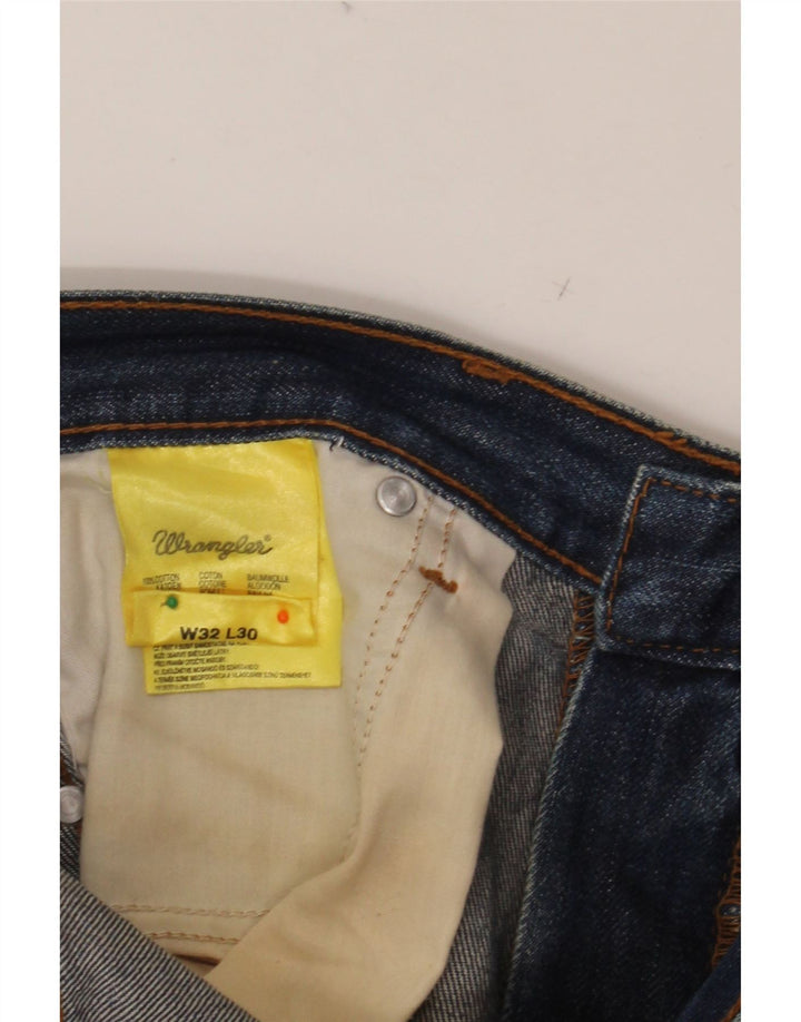 Jeans dritti da uomo WRANGLER W32 L30 cotone blu