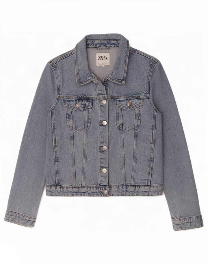 Giacca di jeans da donna Zara UK 14 grande blu